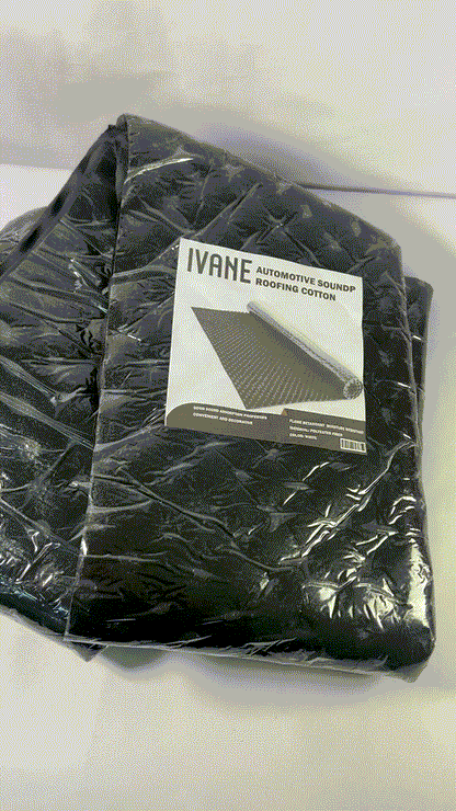 IVANE Black 50 mil 52 sqft Sound Deadening mat - Sound Deadener Mat - Car Sound Dampening Material - Sound dampener - Sound deadening Material Sound Insulation - Car Sound deadening