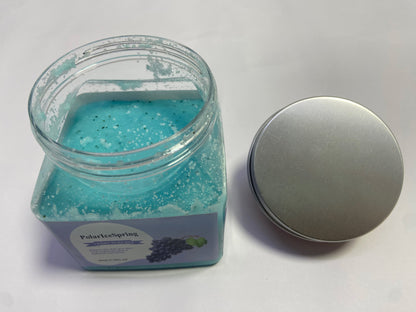 PolarIceSpring Grape Body & Foot Scrub - Improves the elasticity and firmness of skin - Removes dead skin cells, and tighten and tone skin - The best stocking stuffer.