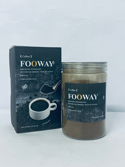 FOOWAY Coffee Espresso Coffee Powder for Baking & Smoothies, Non-GMO Colombian Coffee, Medium Roast, Fine ground
