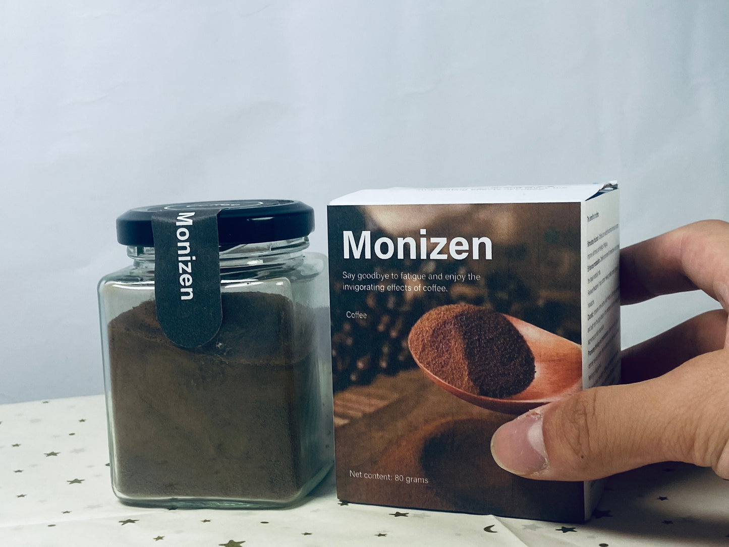 Monizen Coffee Organic Ground Coffee with Lion's Mane Mushroom and Chaga for Better Focus and Immune Support