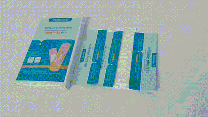 Giftcode sticking plasters Flexible Fabric Adhesive Bandages for Comfortable Flexible Protection & Wound Care of Minor Cuts, Scrapes, Wounds