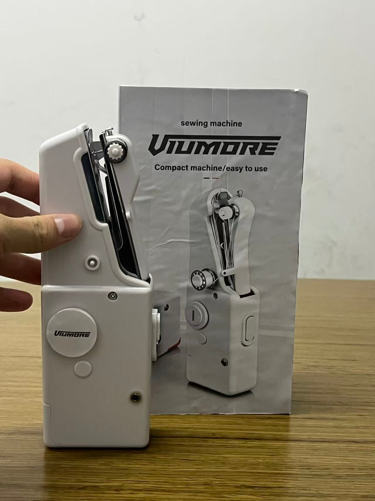 Viumore Mini Handheld Sewing Machine, Portable Electric Small Sewing Machine for Home, Compact Handheld Stitcher for DIY Clothing Repair, Easy to Use
