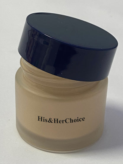 His&HerChoice Magic Finish foundation Make-Up Mousse Coverage, Hides Redness And Dark Spots, Vegan, For Light To Medium Skin Tones