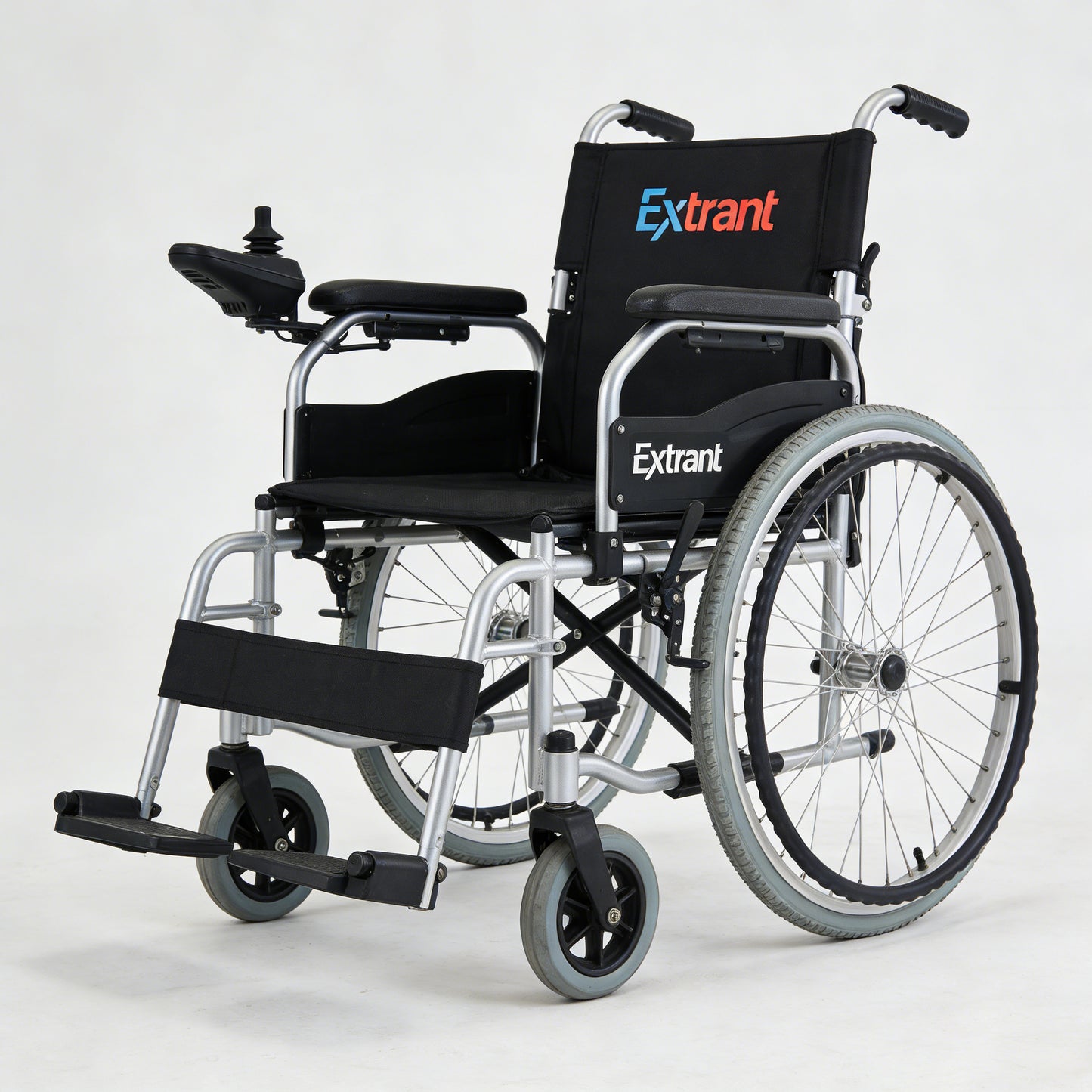 Extrant Foldable Electric Wheelchair, Lightweight Aluminum Alloy Mobility Scooter, Reclining Power Wheelchair for Seniors & Disabled, Long-Lasting Battery Electric Wheelchairs