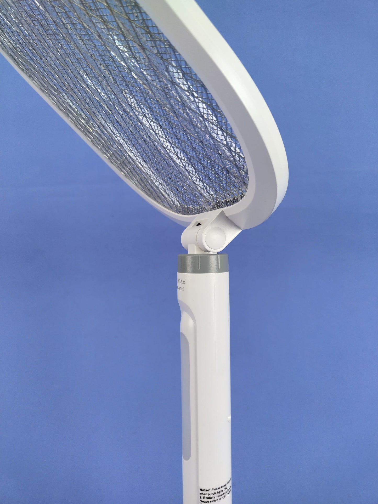 ELWIAE Foldable & Telescopic Electric Mosquito Swatter, 2-in-1 UV Mosquito Killer Lamp, Rechargeable Fly Zapper with 3-Layer Safety Mesh, Long-Lasting Lithium Battery, Base & LED Light, Physical Pest Control for Home Use