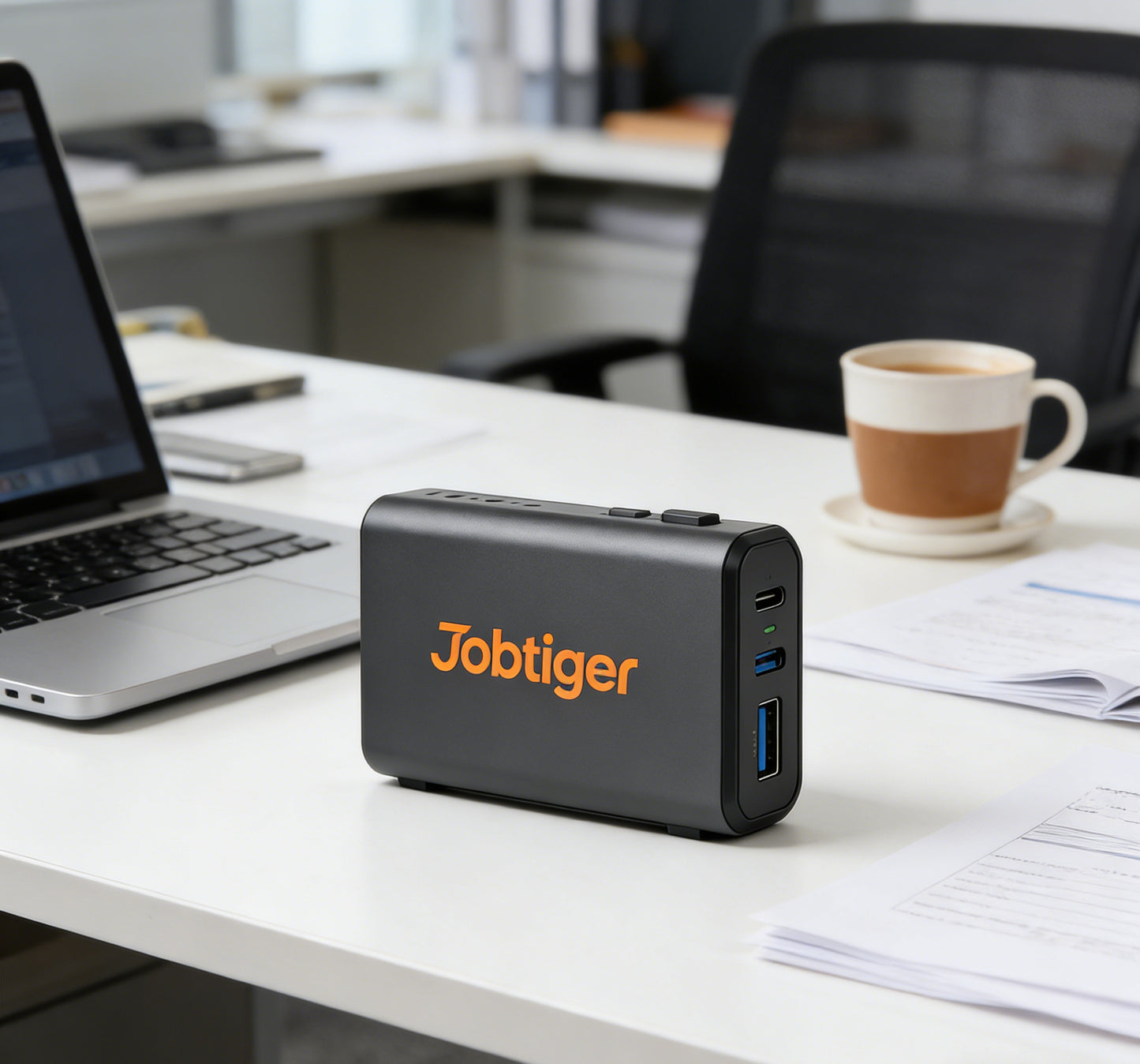 Jobtiger 30000mAh Portable Power Charger, High-Speed PD Fast Charging Power Bank with 3 Output Ports, Compact Portable power chargers for Laptop, Phone & Travel