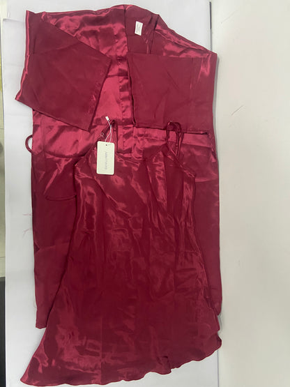 ARBUYYSISTER Sleepwear for Women Full Slip Under Mini Spaghetti Strap Dress Silk Satin Nightgowns