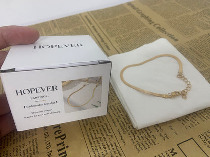 HOPEVER Gold Bracelets for Women, Dainty Bracelets Set for Women Trendy， Snake,  Silver Jewelry Gifts for Women Christmas