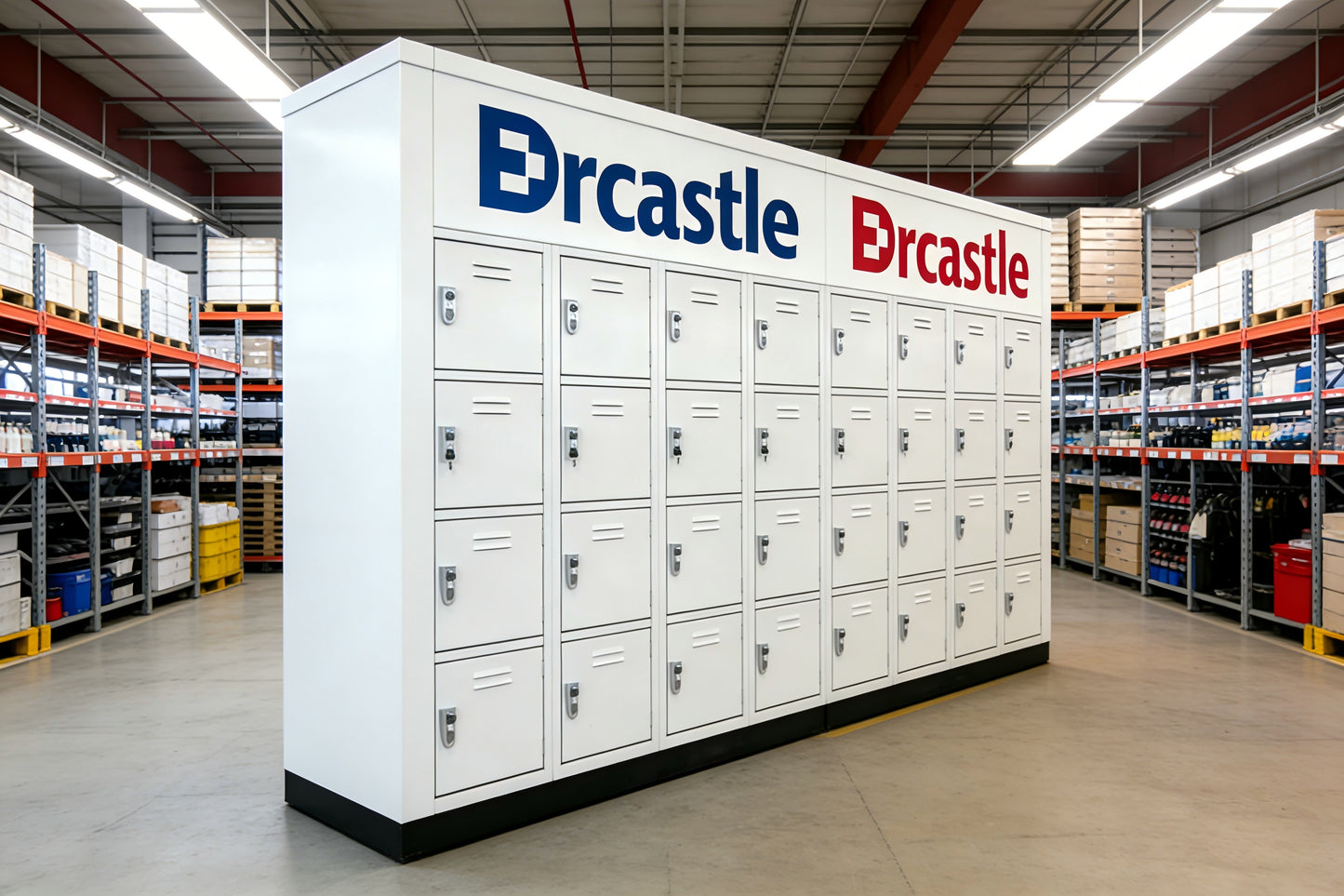 Drcastle Heavy-Duty Steel Lockers, Multi-Door Lockable Storage Cabinet, Industrial-Grade Metal Lockers for Warehouse, Office, Gym, Staff Dormitory, Thickened Plate & Anti-Tip Design
