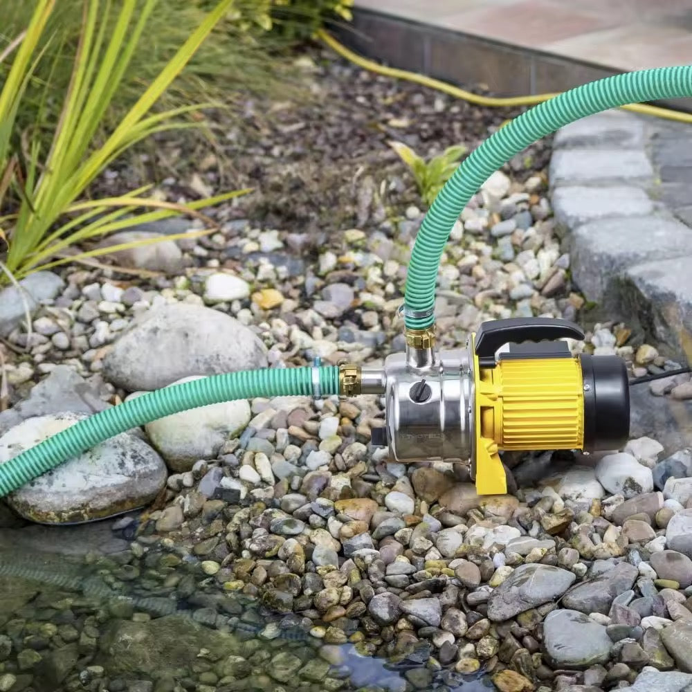 TREESNAIL-Electric pumps-Portable Water Transfer Pump Shallow Well Pump 1000w 3500L/h Stainless Steel Pressure Booster for Pool Draining Farm Irrigation Lake Removal Lawn Sprinkler System