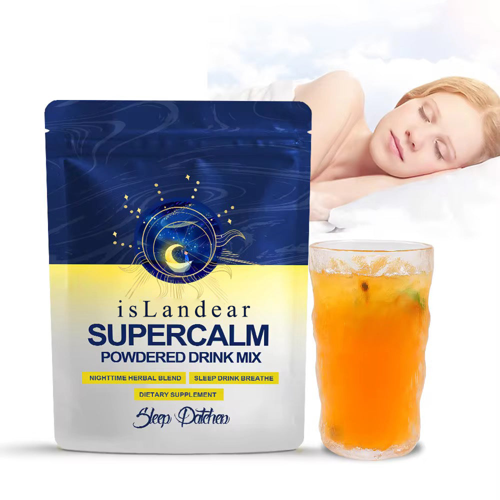 isLandear Medicinal drinks Supercalm Powdered Drink Mix, Lemonade, L Theanine, Ksm-66 Ashwagandha, Magnesium Glycinate, Vitamin D 3, Supplements for Relaxation & Focus, No Sugar, Non GMO