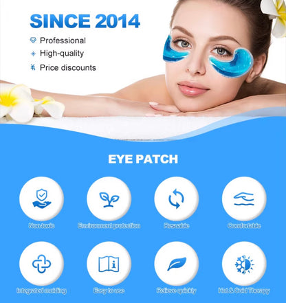 isLandear Eye pads for medical use Under Eye Patches for Puffy Eyes, Reusable Ice Gel Eye Pad Cooling Eye Patch Hot Cold Therapy Eye Mask