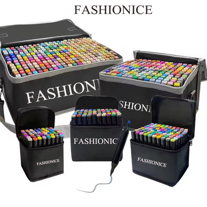 FASHIONICE Marker pens Sketcher Twin Tip FASHIONICE Marker pens- Aqua Pro Ink Dual Nib 2-5mm Ink Pen Art Drawing Bundle