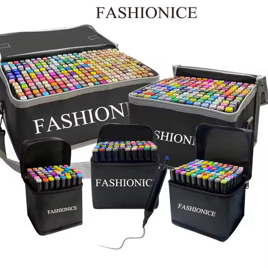FASHIONICE Marker pens Sketcher Twin Tip FASHIONICE Marker pens- Aqua Pro Ink Dual Nib 2-5mm Ink Pen Art Drawing Bundle