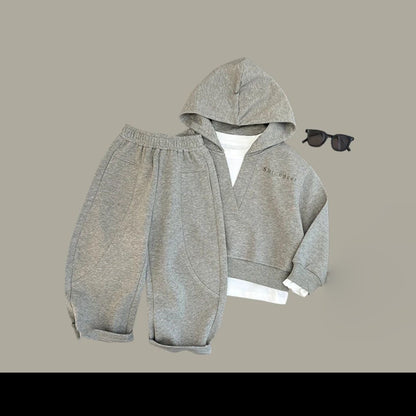 Shinedeer Infant wear Baby Clothes for Girls Boy Solid Color Hoodie and Sweatpants Fall Winter Outfit Toddler Sweatsuit