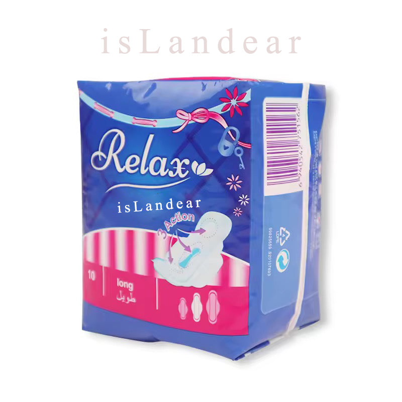 isLandear Sanitary napkins Pure Cotton, Feminine Pads for Women, Heavy Flow Absorbency, Multipack, with Flexfoam, with Wings, Unscented