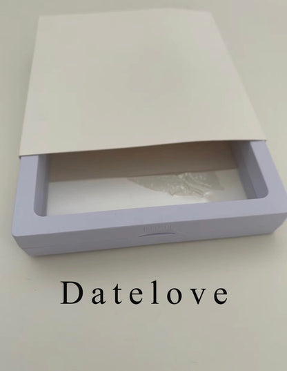 Datelove Jewelry organizer cases Jewelry Boxes, Portable 3D Floating Small Frame Display Stand Transparent Window Jewelrys Case PE Film Jewelry Organizers and Storage
