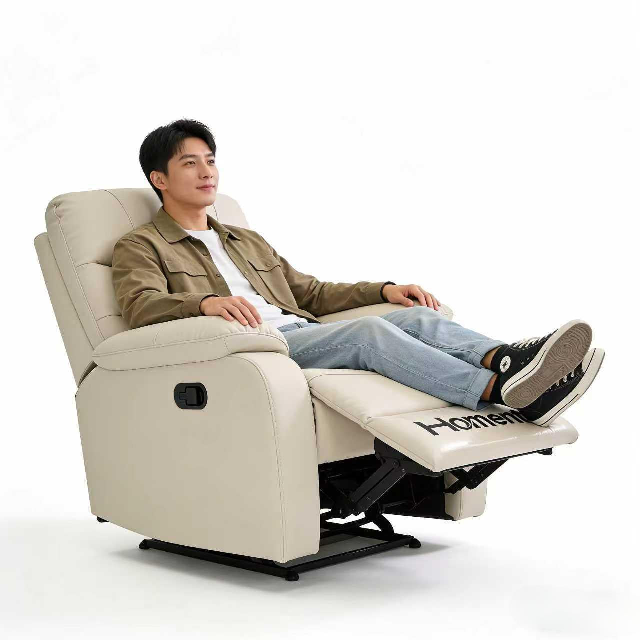 Homentor Adjustable Manual Recliner Chair, Single Sofa for Home, Comfortable Lounge Deck chairs for Living Room & Bedroom