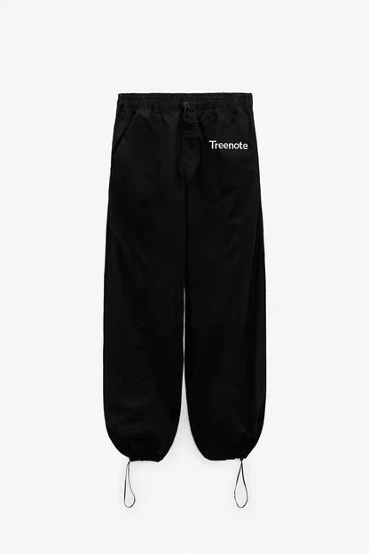 Treenote Cargo pants Tapered Lounge Pants - Super Soft, Stretchy Joggers with Pockets Black