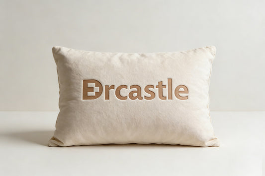 Drcastle Velvet Lumbar Pillow, Luxury Embroidered Rectangular Throw Pillow, Removable Washable Cover Decorative Pillow for Sofa, Bed, Office, Modern Home Decor Accent Pillow