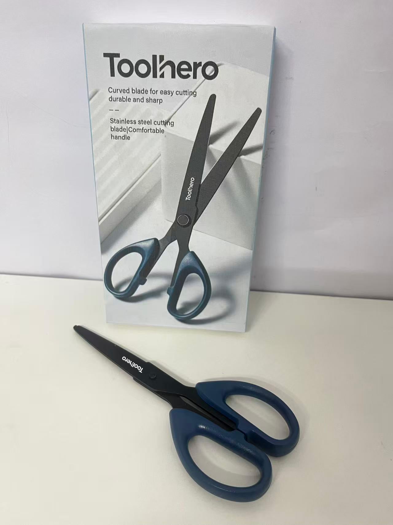 [Toolhero Scissors]—— Toolhero Black Blade Rustproof Household Scissors - Multi-Functional Office & Craft Shears