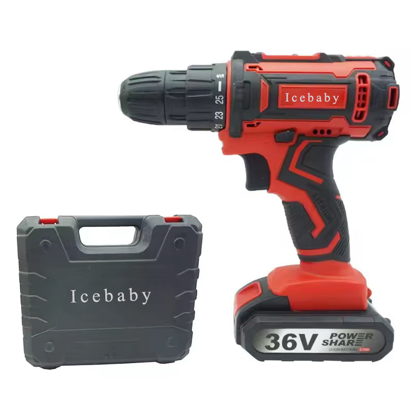 Icebaby-Electric screwdrivers-Good Quality Li-ion Rechargeable Battery Power Tools Hand Drill Machine Electric Cordless Drill Power Drills