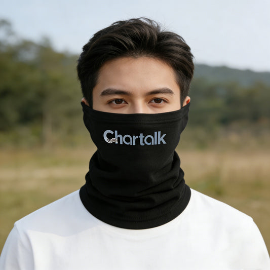 Chartalk Multi-Functional Neck Gaiter Neckerchiefs for Men & Women, Breathable Stretch Face Cover Scarf, UV Protection Headband for Outdoor Sports, Running, Hiking