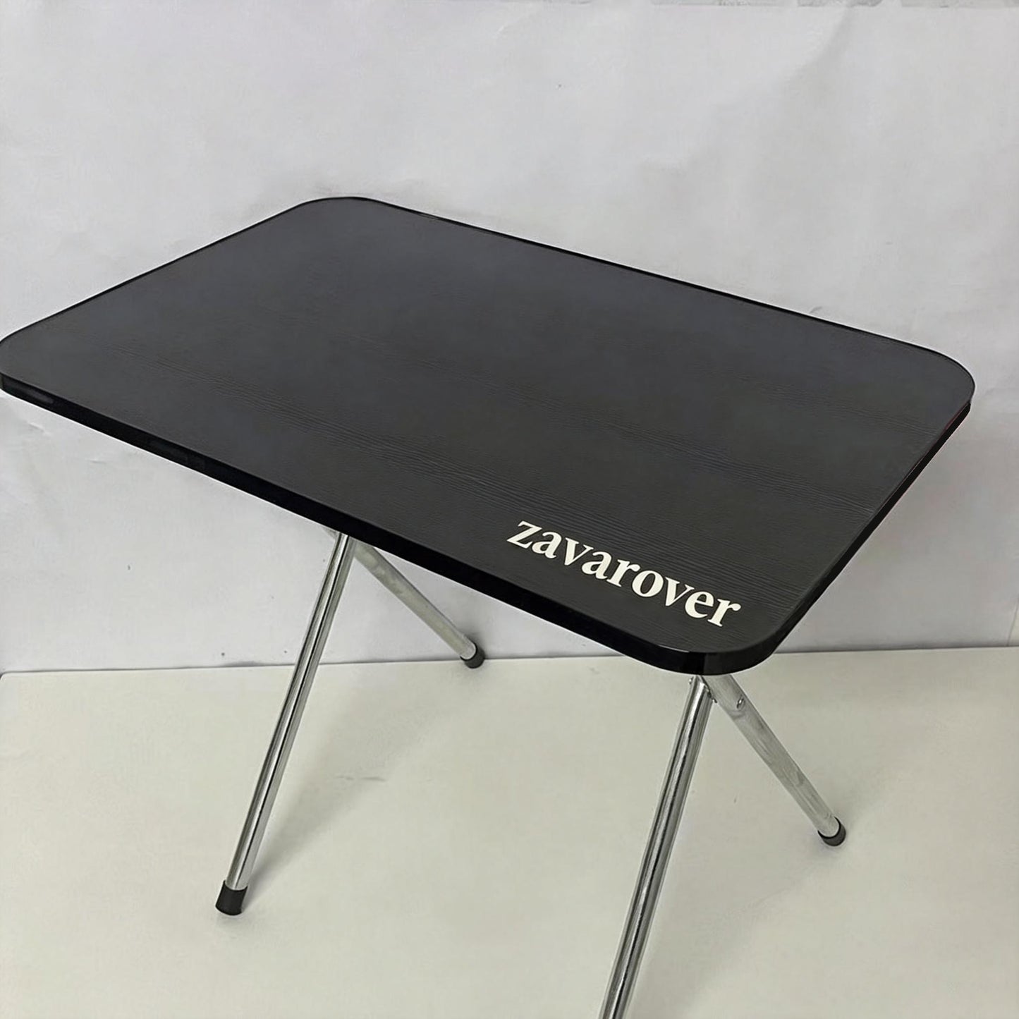 zavarover Drop-Leaf Table, Foldable Small Table for Home/Dormitory, Portable Dining/Learning Desk, Sleek Black Finish