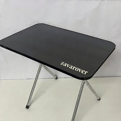 zavarover Drop-Leaf Table, Foldable Small Table for Home/Dormitory, Portable Dining/Learning Desk, Sleek Black Finish