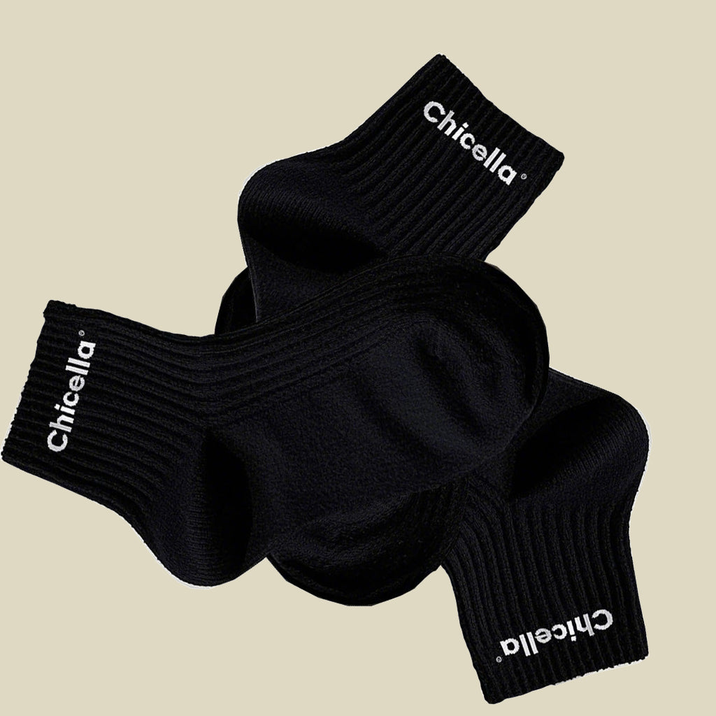 Chicella Socks,Running Sports Ankle Cotton Athletic with Thick Cushioned Performance Breathable Socks( 3 Pair)