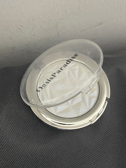 OasisParadise Highlighting Powder, Highlighter Makeup, Shimmer Glow, Pink Rose Gold Blossom Glow