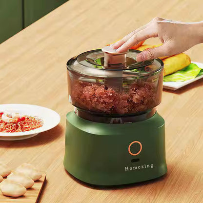 Homezing Electric food processors,New Kitchen Multifunctional Cooking Machine Wireless Electric Meat Grinder Household Plastic Garlic Grinder Baby Food Processor