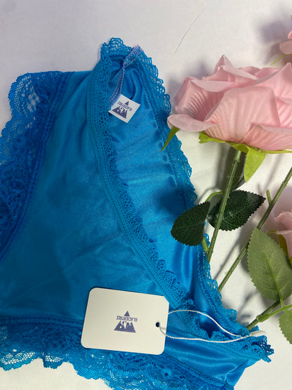 GLACIERTREE Underpants Lace Underwear for Women Silky Stretch Bikini Briefs Sexy Pantie