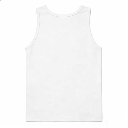 Chartalk Graphic Print Tank Tops for Men and Women, Classic Sleeveless Ribbed Cotton Vest, Casual Athletic Workout Muscle Shirts for Daily Wear