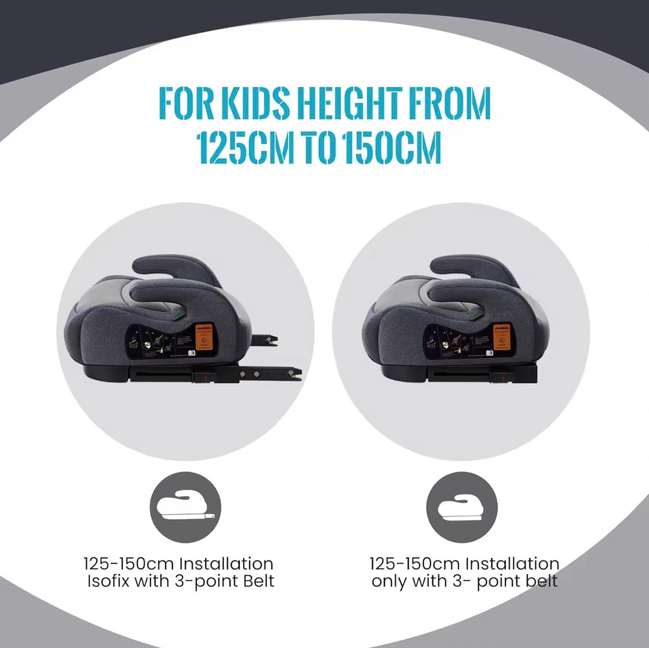 SPARKLION Children's car seats High Quality Lightweight Travel Seat Booster With ISOFIX ECE R129