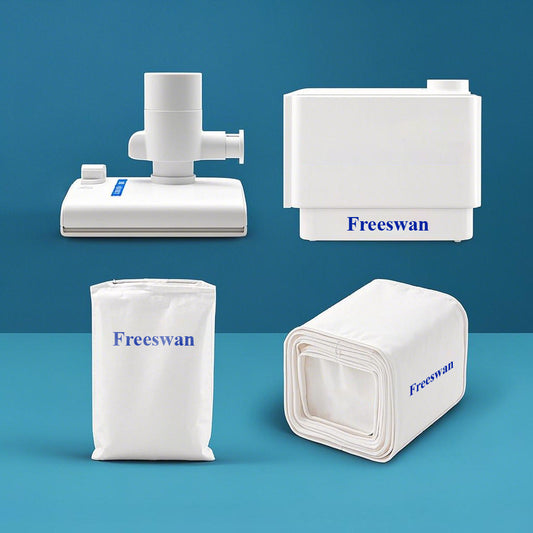 Freeswan-Vacuum cleaner bags-Vacuum bag, large capacity replacement bag accessories set with air pump and valve