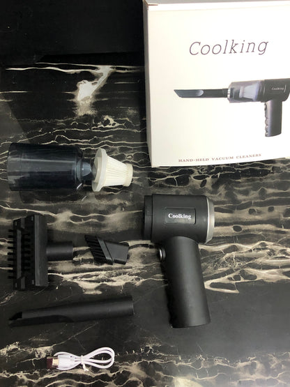 Coolking Hand-held vacuum cleaners Handheld Vacuum for Car,Keyboard,Stove,Makeup Kit-Mini Portable Handheld Vacuum Cordless, Small Cordless Hand Vacuum, Portable Vacuum for Car, Black
