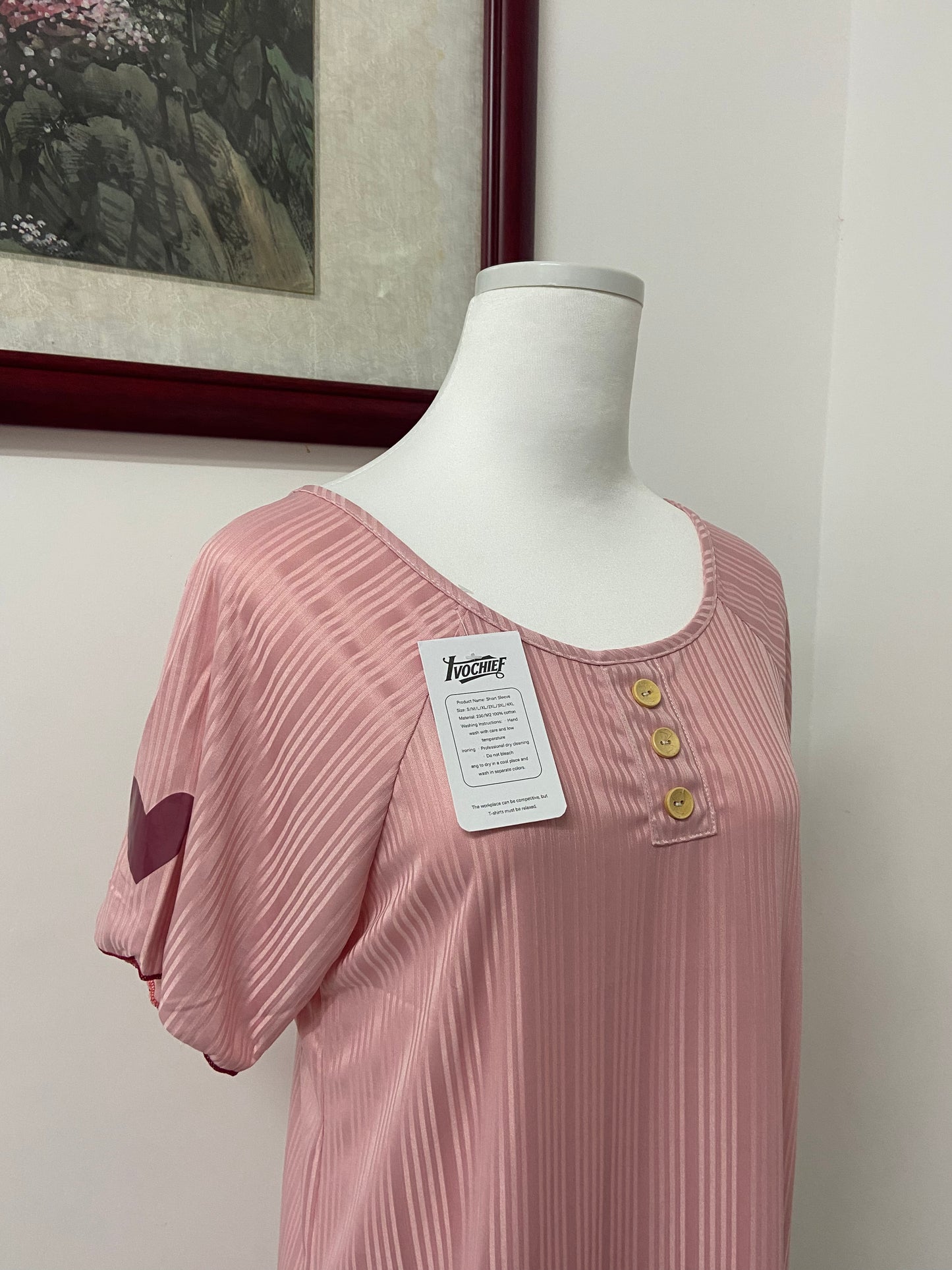 IVOCHIEF Sleepshirts Women's Nightshirt Soft Nightgowns for Women Short Sleeve dress Sleepwear
