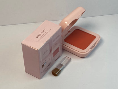 DRQUANTA Blusher Orange-red Matte Finish;Buildable & Blendable Powder Blush for cheeks,Natural Flush for All Skin Tones