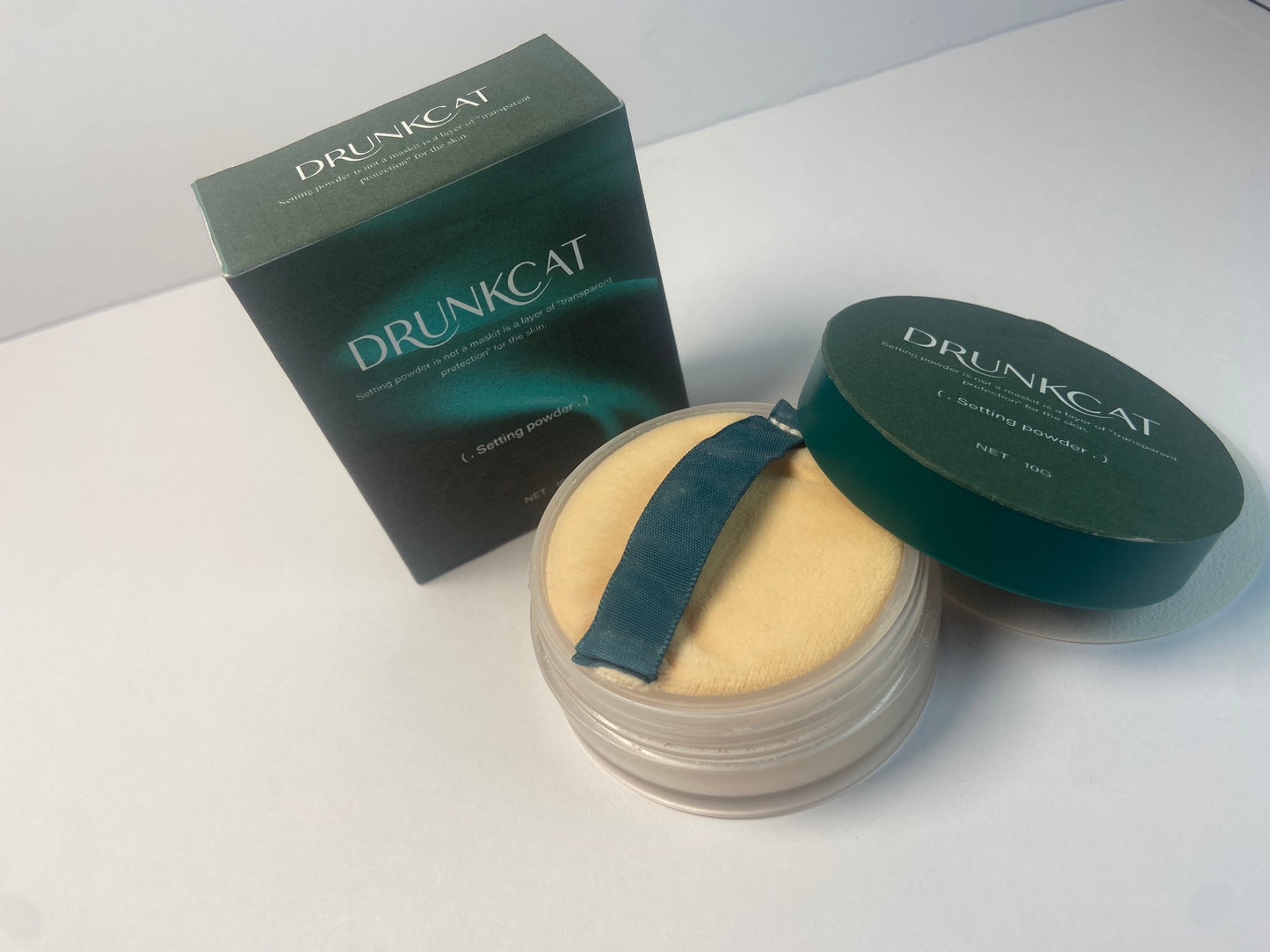 DRUNKCAT Oil Control Loose Face Powder Translucent Setting Powder Smooth Lightweight&Long Lasting Makeup Setting Foundation Powder, Matte Tint
