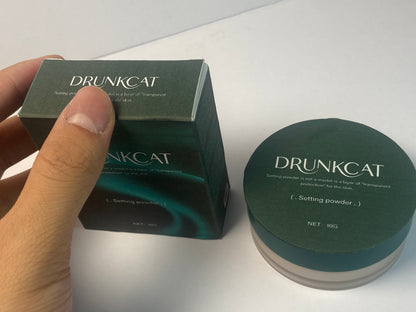 DRUNKCAT Oil Control Loose Face Powder Translucent Setting Powder Smooth Lightweight&Long Lasting Makeup Setting Foundation Powder, Matte Tint
