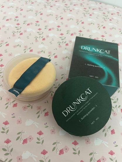 DRUNKCAT Oil Control Loose Face Powder Translucent Setting Powder Smooth Lightweight&Long Lasting Makeup Setting Foundation Powder, Matte Tint