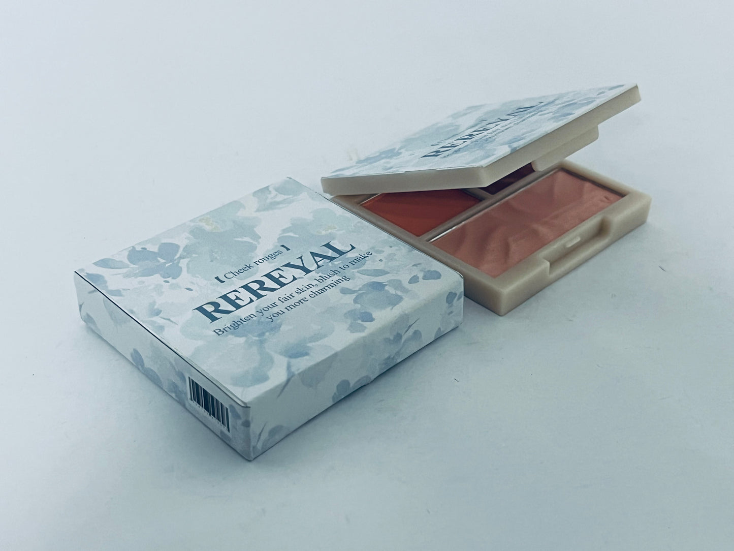 REREYAL 3D Blush Palette, Multi-Use Makeup Powder Blush Palette Cream Blush For Cheeks, Lightweight, Smooth, Blendable,Creates a Flawless, Radiant Look