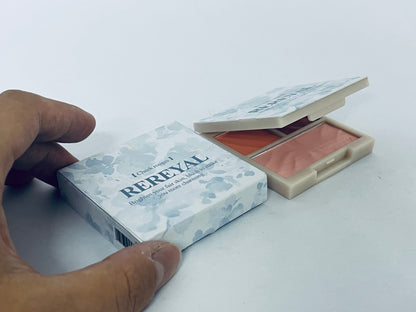 REREYAL 3D Blush Palette, Multi-Use Makeup Powder Blush Palette Cream Blush For Cheeks, Lightweight, Smooth, Blendable,Creates a Flawless, Radiant Look