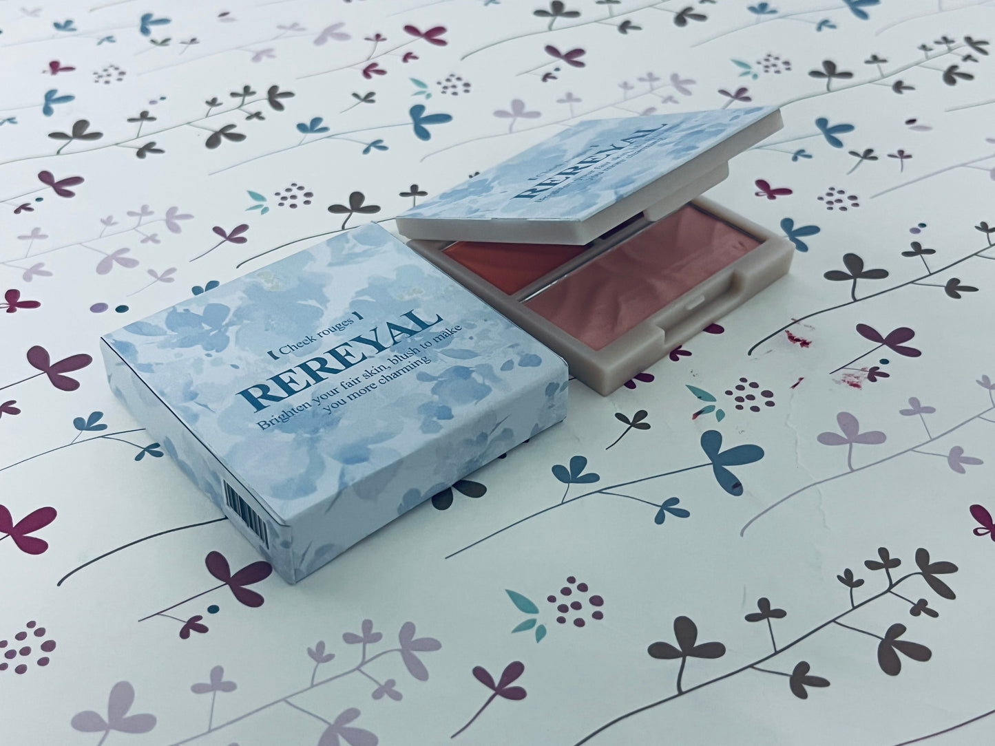 REREYAL 3D Blush Palette, Multi-Use Makeup Powder Blush Palette Cream Blush For Cheeks, Lightweight, Smooth, Blendable,Creates a Flawless, Radiant Look