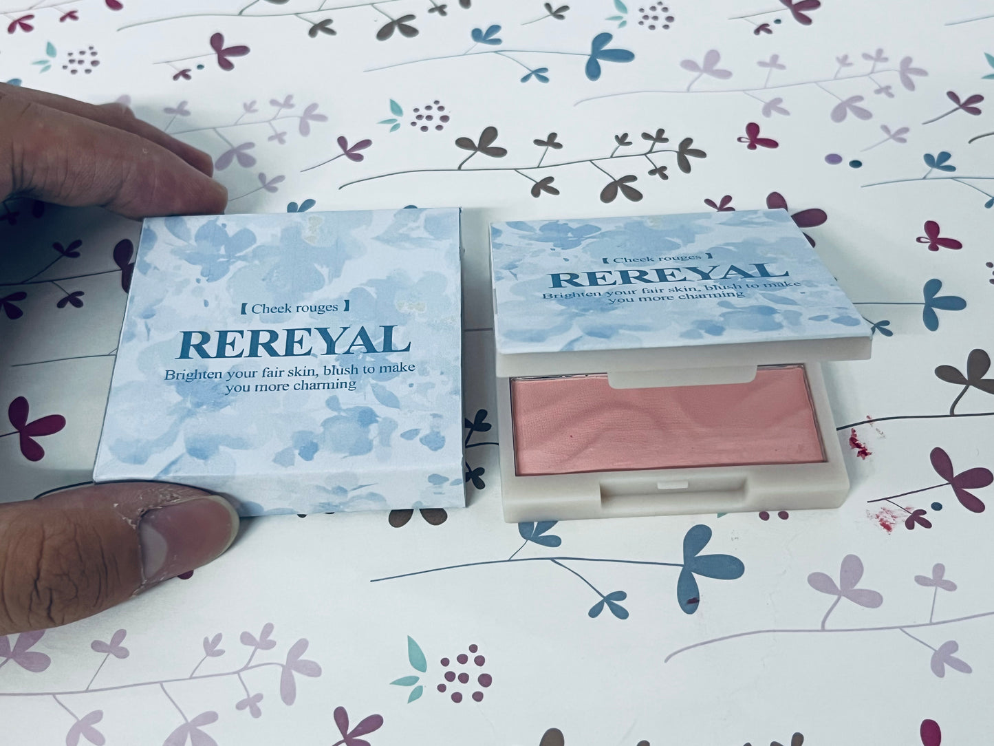 REREYAL 3D Blush Palette, Multi-Use Makeup Powder Blush Palette Cream Blush For Cheeks, Lightweight, Smooth, Blendable,Creates a Flawless, Radiant Look