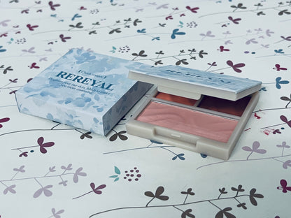 REREYAL 3D Blush Palette, Multi-Use Makeup Powder Blush Palette Cream Blush For Cheeks, Lightweight, Smooth, Blendable,Creates a Flawless, Radiant Look