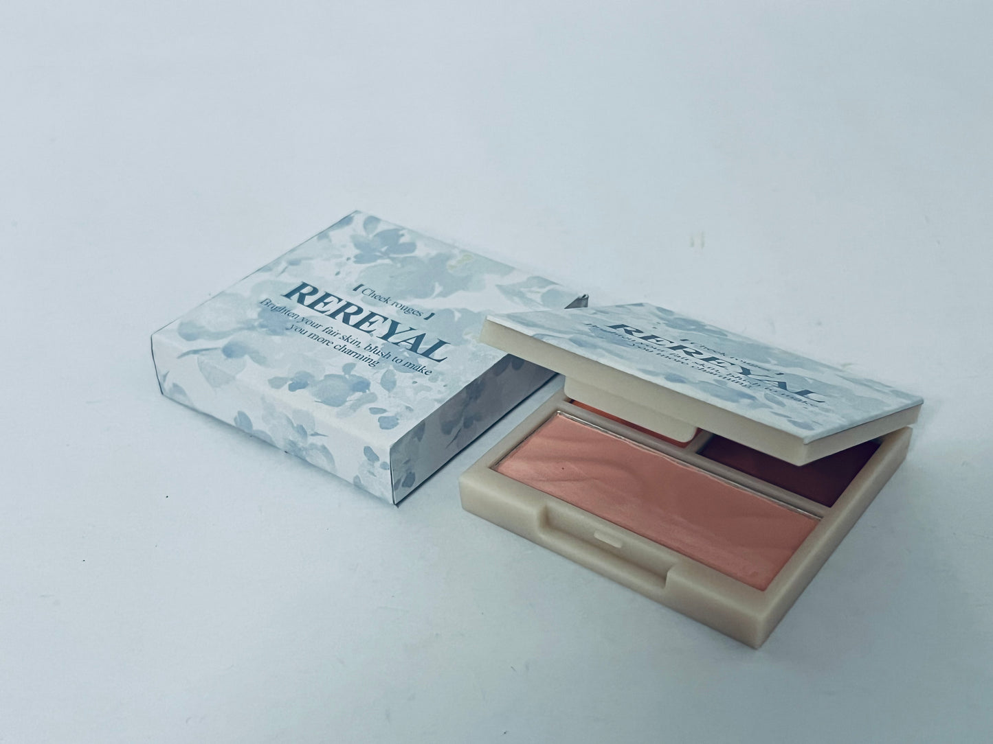 REREYAL 3D Blush Palette, Multi-Use Makeup Powder Blush Palette Cream Blush For Cheeks, Lightweight, Smooth, Blendable,Creates a Flawless, Radiant Look