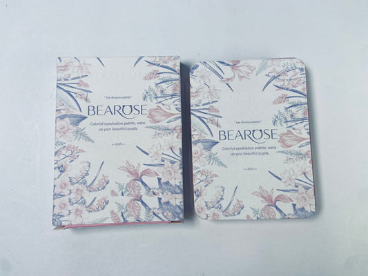 BEAROSE 8 Colors Mini Naked Eyeshadow Makeup Palette Blush-colored Neutral Tone Eye Shadow Matte & Shimmer Nude Make Up Pallet Blendable Highly Pigmented Travel Size Gift Kit 03
