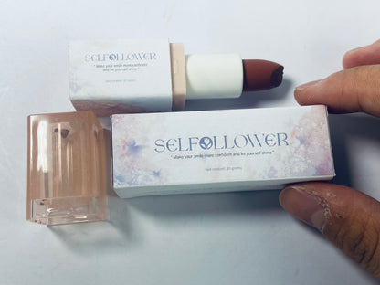 SELFOLLOWER Lipstick, Richly Pigmented, Nourishing & Long-Lasting Creamy Lipstick, Infused With Jojoba, Vegan & Cruelty-Free, No Regrets